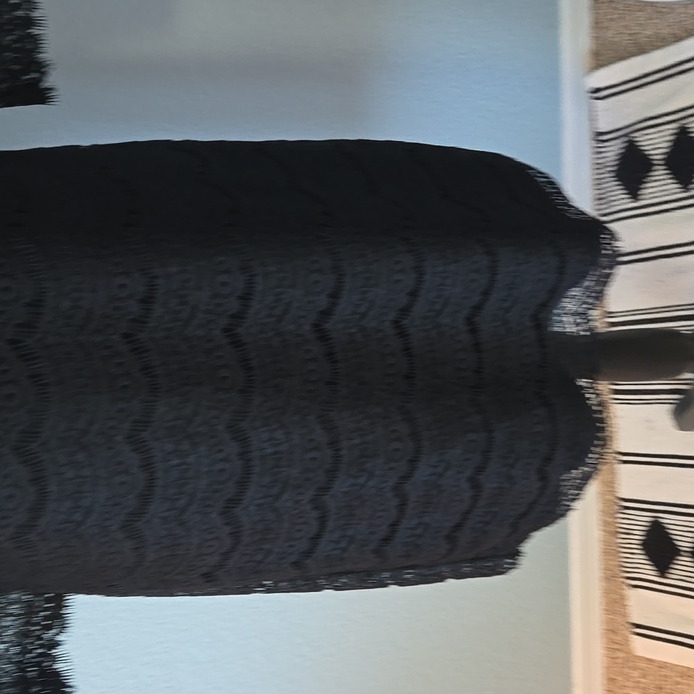 WHBM Scalloped Victorian Lace 3/4 Sleeve Midi Dress Lined Size Small - Picture 5 of 15